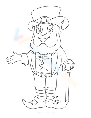 Leprechaun with Walking Stick
