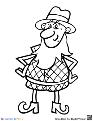 Leprechaun Coloring Page | Printable Grade 1-5 Activity