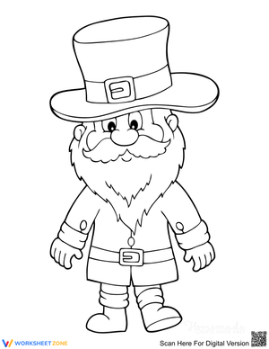 Essential Leprechaun Coloring Page | Grade 1-5 Holiday
