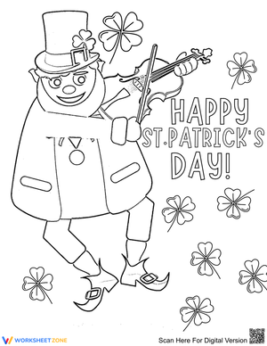 Grade 1-5 St. Patrick's Day — Printable No-Prep Worksheet