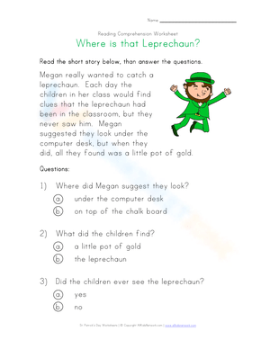 Where is that Leprechaun?
