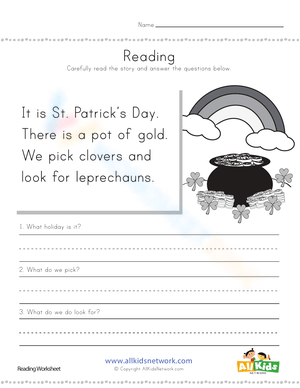 Reading Comprehension Worksheet for Skill Enhancement