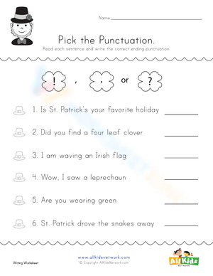 St. Patricks's Day Punctuation