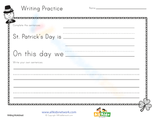 St. Patrick's Day Writing