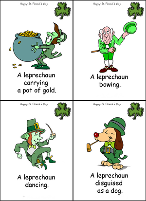 Leprechaun Flashcard - St. Patrick's Day Resource
