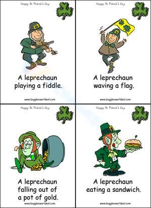 Leprechaun Flashcard 2 for St. Patrick's Day