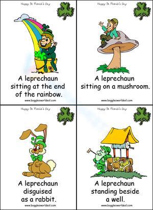 Leprechaun Flashcard 3 for St. Patrick's Day