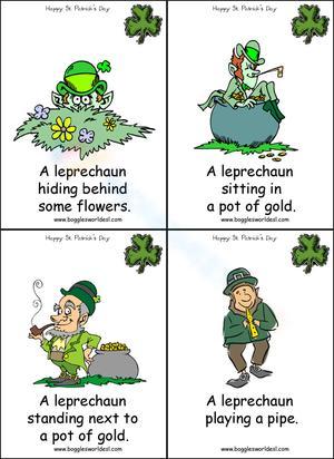 Leprechaun Flashcard 4 - St. Patrick's Theme