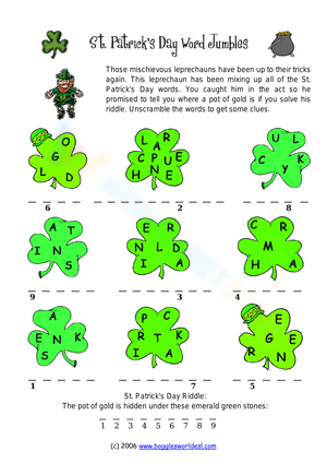 Scrambled Shamrocks