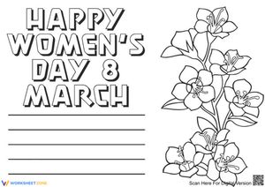 women's day postcard