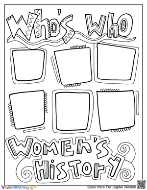 Women's History Who's Who Worksheet | Essential Grade 3-5
