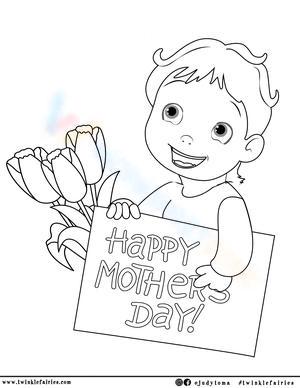 Son happy mother's Day