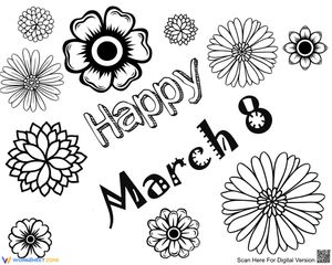 International Women's Day Coloring Page | Essential Gr. 1-5