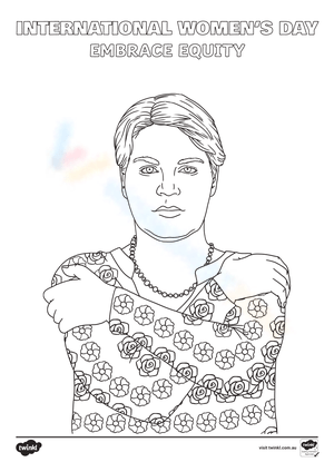 Embrace Equity with Women's Day Coloring Pack