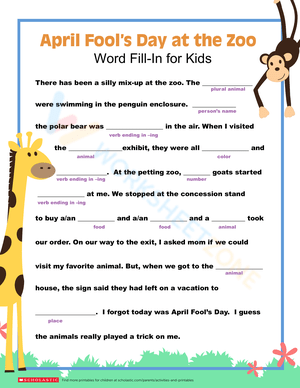 April Fool’s Day at the Zoo 