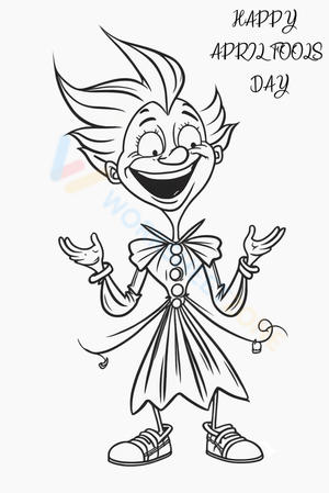 Funny April Fools' Jester Activity Sheet