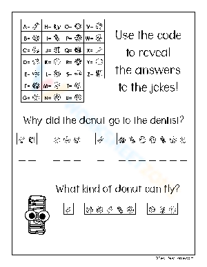 Free Printable Crack The Code Worksheet for Students