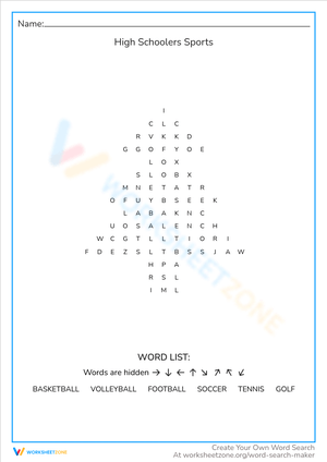 High Schoolers Sports