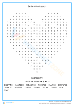 Find Your Smile: A Word Search Adventure