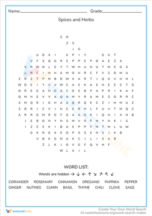 Discover Spices and Herbs: Flavorful Learning