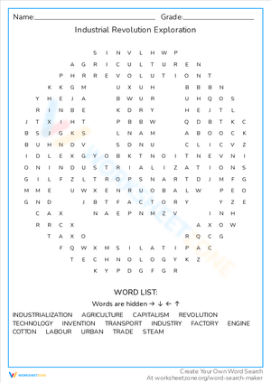 Industrial Revolution Exploration