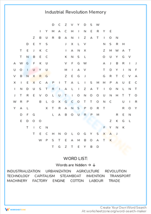 Industrial Revolution Memory Game