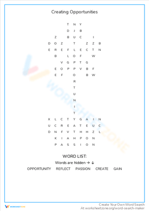 Creating Opportunities for Success