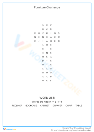 Take the Furniture Challenge: Find It!