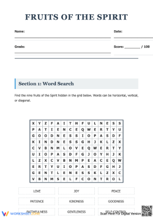 Learn Fruits of the Spirit: Fun Guide