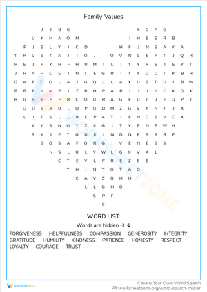 Explore Family Values: A Fun Activity