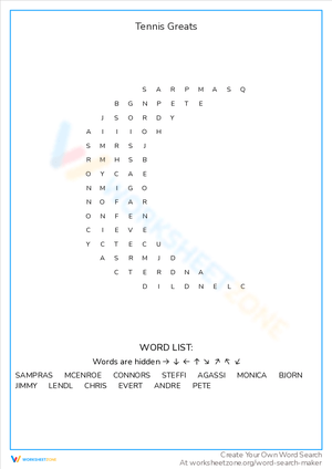 Learn about Famous Tennis Greats