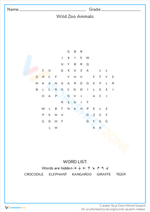 Discover Wild Zoo Animals