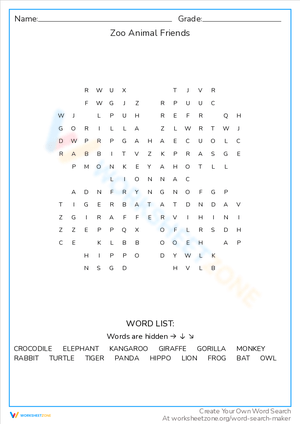 Fun with Zoo Animal Friends