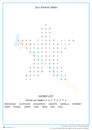 Experience a Zoo Animal Safari