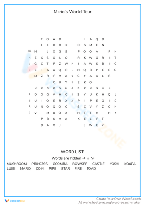 World Tour: Country Matching Worksheet