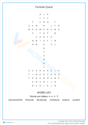 Fortnite Quest: Word Search Adventure