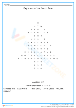 Journey to the South Pole with This Word Search