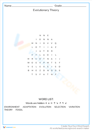 Understand the Evolutionary Theory with this Puzzle