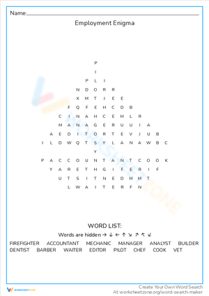 Employment Enigma: Solve Career Puzzles