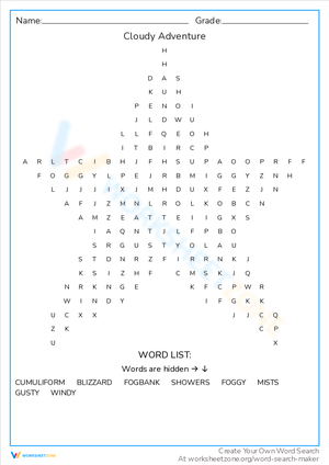 Cloudy Adventure: A Weather Adventure