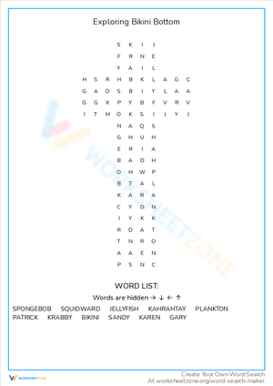 Exploring Bikini Bottom with SpongeBob