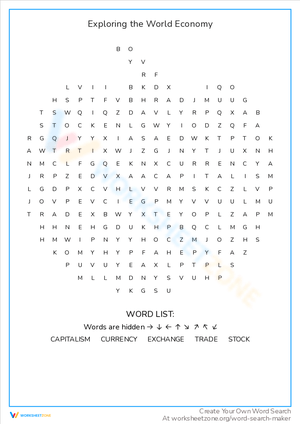Exploring the World Economy Worksheet