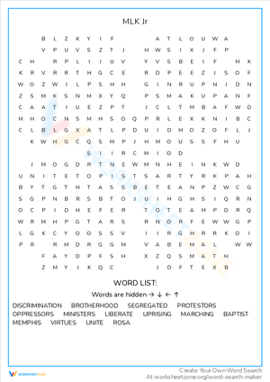 MLK Jr. Worksheet: His Legacy
