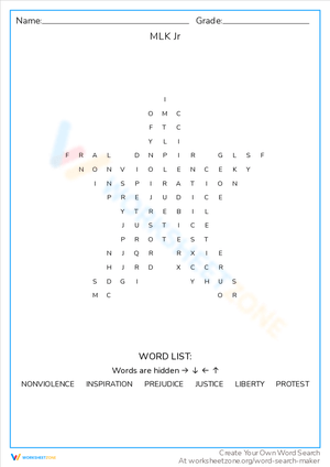 MLK Jr. Worksheet: Impact on US