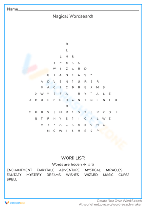 Magical Word Search: Uncover Enchanting Terms