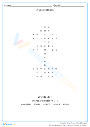 Explore August Books with this Engaging Worksheet