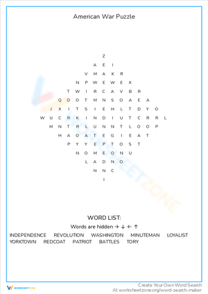 American War Puzzle: A Fun Learning Game