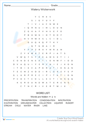 Create Watery Wickerwork Art with This Worksheet