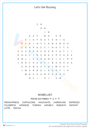 Let's Get Buzzing Worksheet