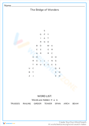 Explore 'The Bridge of Wonders' with this Worksheet